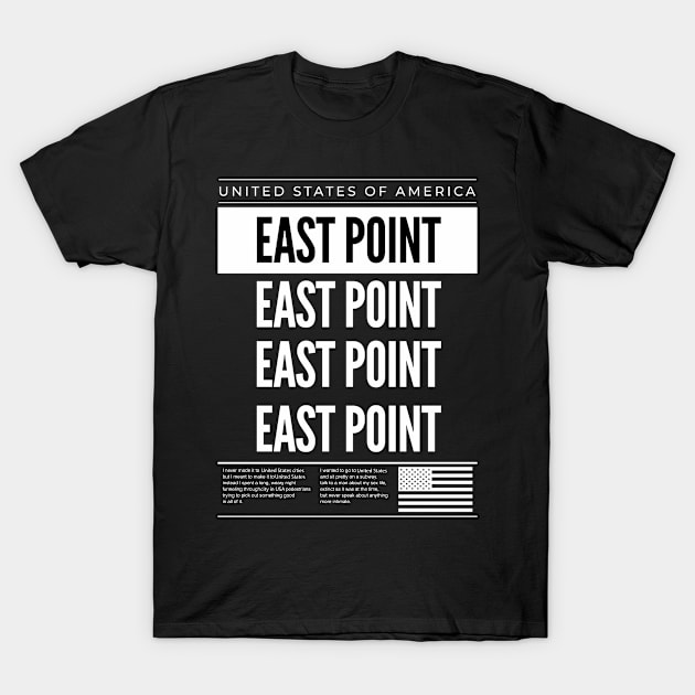 united states of america east point T-Shirt by Delix_shop